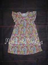 NEW Boutique Bluey Cartoon Dog Flower Power Girls Sleeveless Dress