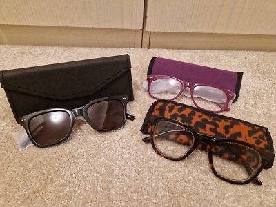 Kolibri polarisierte Sonnenbrille & Lesegerät 3-teiliges Set Classic Mix +3,5 schwarz lila 