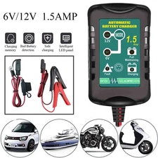 6V 12V Automatic Battery Charger Maintainer Motorcycle Trickle Float For Tender