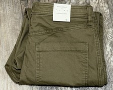 Banana Republic Womens Pants Size 4 Slim Ankle Chino Raw Hem Cotton Blend NEW