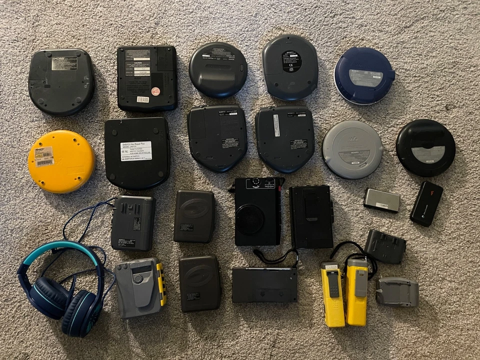 Lote de 24 reprodutores de cassete Walkman, Dishman, Rádio CD Players - Imagem 2 de 4