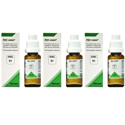   ADEL 51 Drops Anxiety & Stress | 20ml X 3 | PSY-Stabil | Pekana Germany