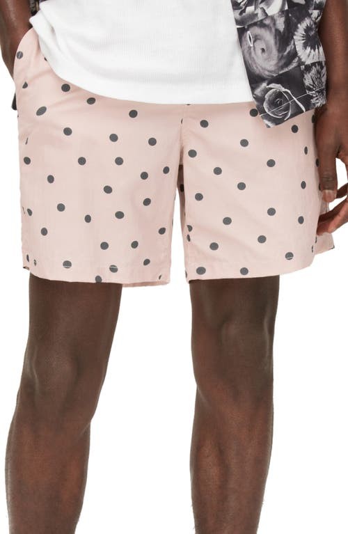 Нейлоновые шорты-борд ALLSAINTS AllSaints Bones в коралловый горошек Размер X-Large 10590₽