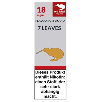 Red Kiwi Liquid 7 Leaves 18mg Nikotin (3x 10ml)
