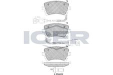 Bremsbelagsatz Hinten Lucas-Trw-System für Audi A4 B7 8EC Avant 8ED ab 07->