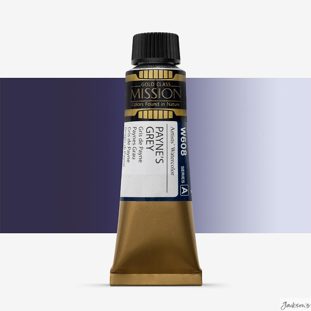 Mijello Mission Gold Watercolour Paint Tube 15ml Payne's Grey For Artists