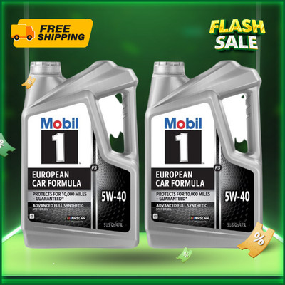 [SALE] Mobil 1 FS European Car Formula Full Synthetic Motor Oil 5W-40 5QT 2Pk