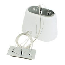 Hängelampe Pendelleuchte YASMIN 230V G9 Glas weiß höhenverstellbar Deko-Light