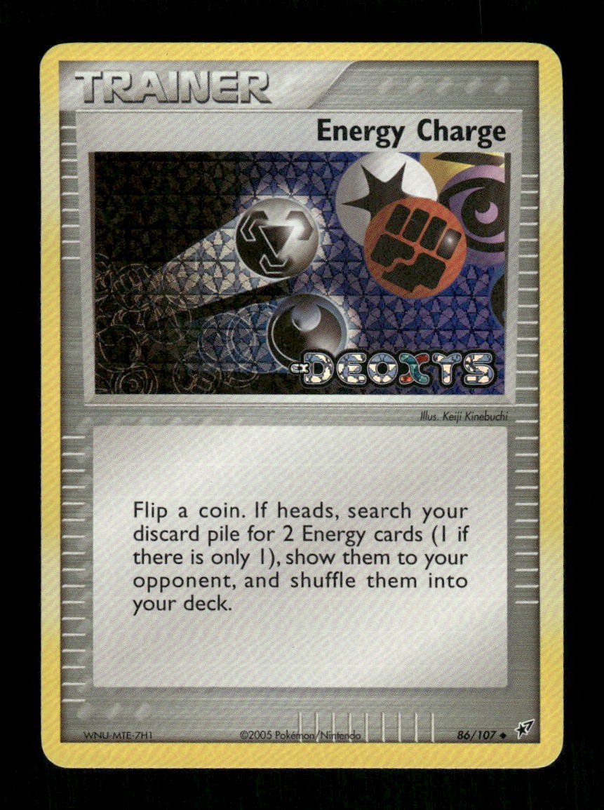 Pokemon Energy Charge Uncommon Deoxys 86/107 LP