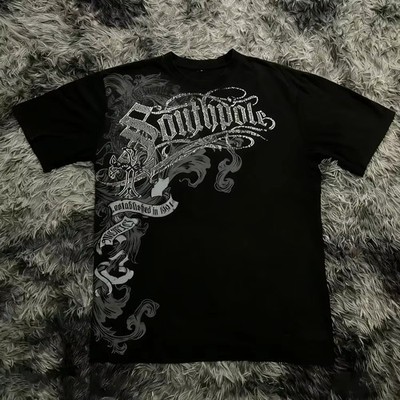 Men s Southpole Style Graphic T-Shirt Gothic Streetwear Y2K Print S 3XL