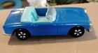 Playart Honda S800 Convertible Blue Powder Blue Interior W/Fenders Tires Rolls