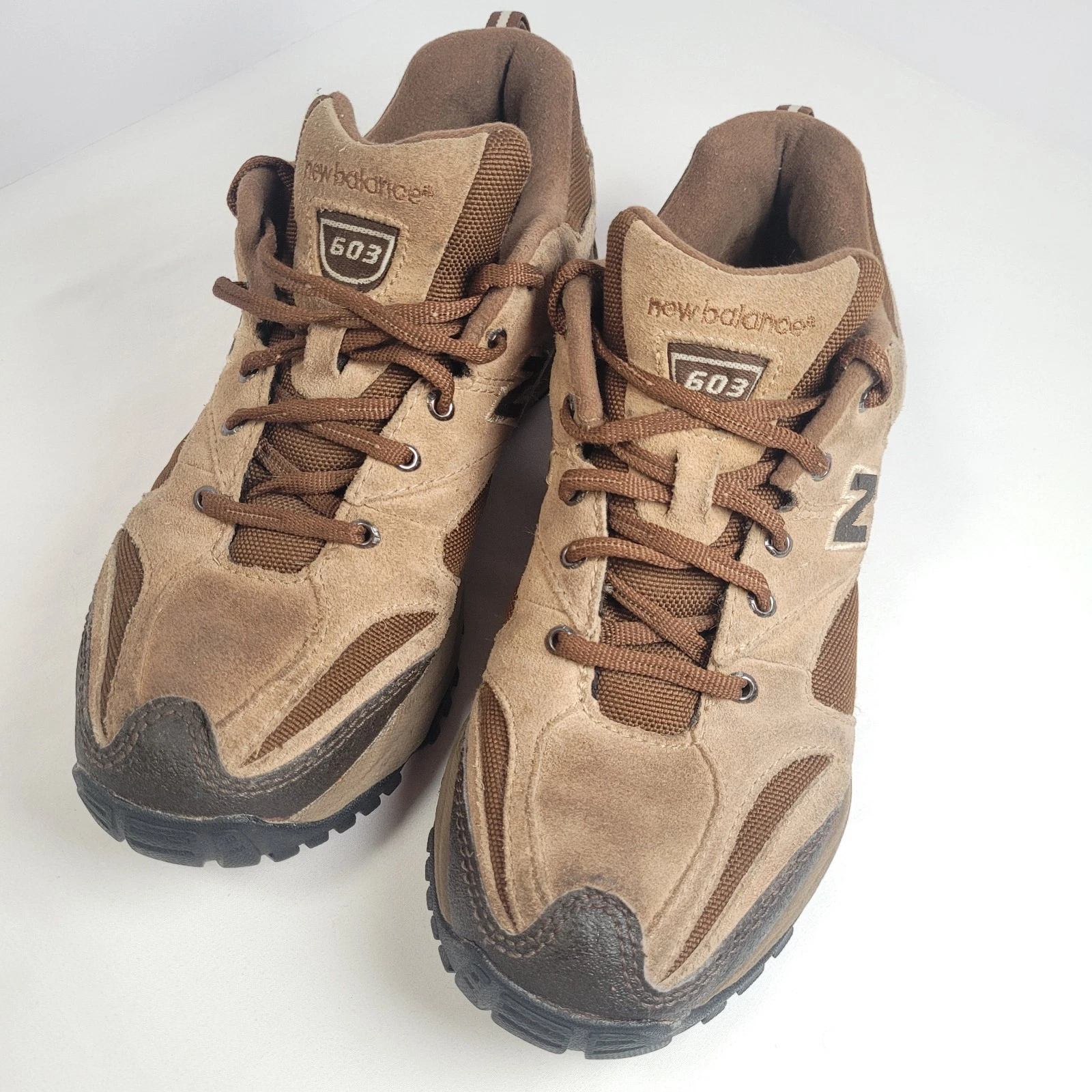 New Balance 603 Trail Shoes Mens 9 Brown Suede Hiking Outdoor
