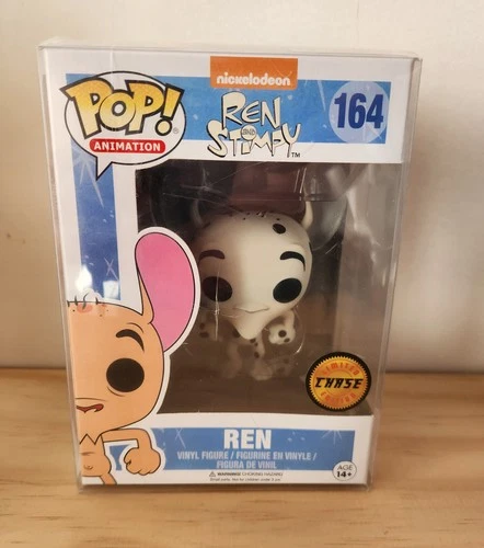 Funko POP! Animation: Ren and Stimpy - Ren (CHASE))  - Plastic Sleeve