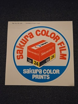 SAKURA COLOR FILM / Color Prints   Sticker / Aufkleber   *aus Sammlung* 1200