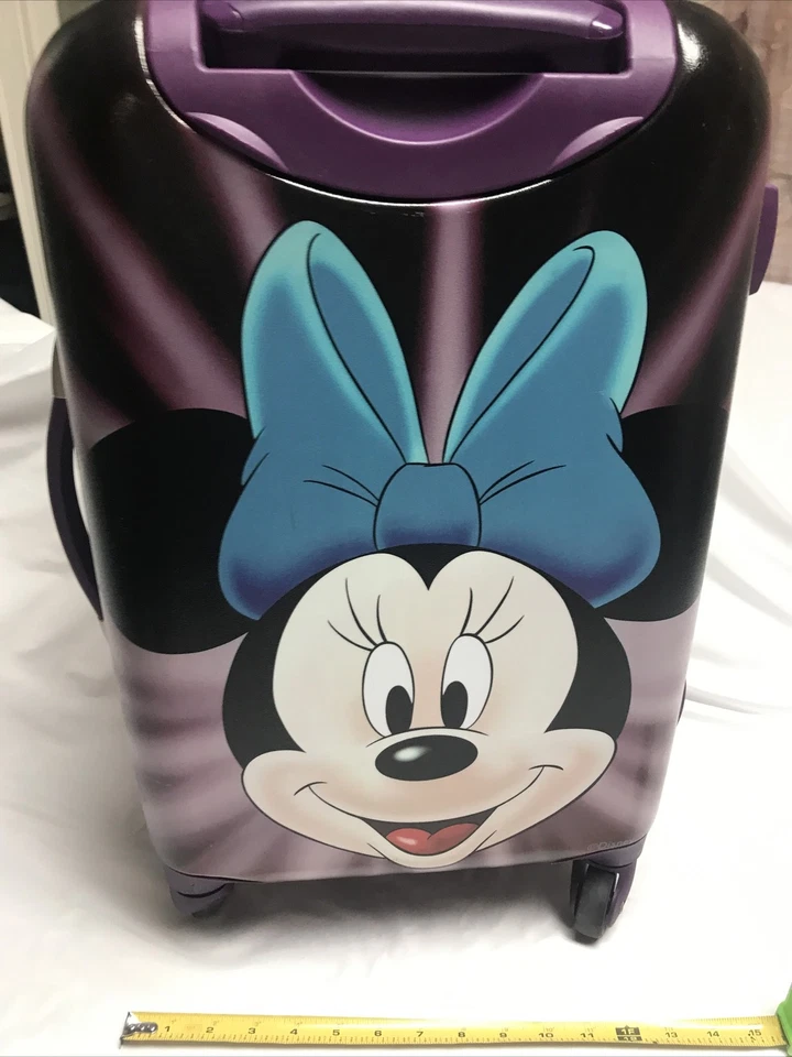 Luggage Disney American Tourister  Mini Mouse Carry-on Hard Side Used Has Marks - Image 4 of 4