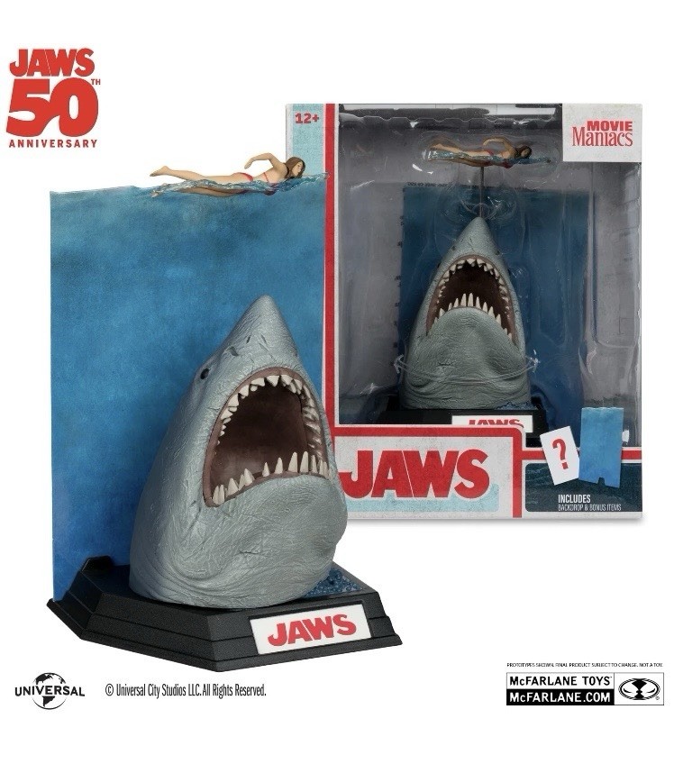 McFarlane Toys MOVIE MANIACS JAWS 50th Anniversary 6"" Posed Figure