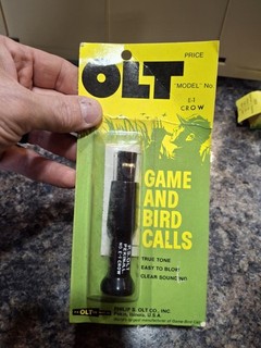 Vintage P.S. Olt Pekin Illinois Model E 1 Crow Call