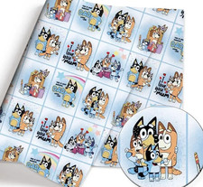 Bluey Bingo Children character polyCotton Fabric Half Yard 18  x 55   42049