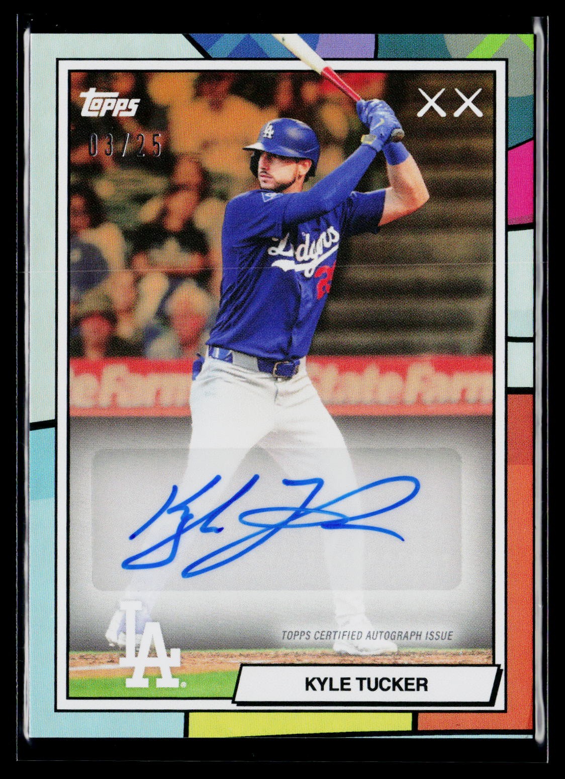 2026 Topps x KAWS #29-A Kyle Tucker Orange Auto /25 Dodgers