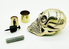 Designer Solid Brass Skull Head Handle For Walking Stick Canes Shaft