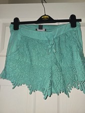 Primark Size 8 Shorts with Lace Front Elasticated Waist