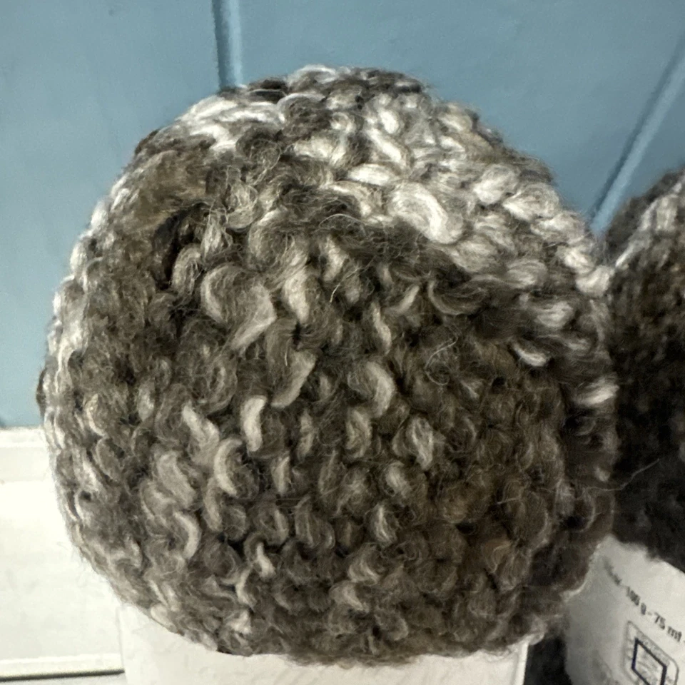 Rozetti Tedi bulky wool blend boucle yarn brown Gray lot of 2 (82 yds) 232-05 - Image 2 of 4