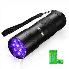 UV Flashlight Black Light  Small Portable Mini 12 Flashlight for Stain Detecti...