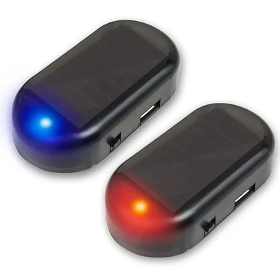 Solar Power Auto LED Fake Dummy Alarm Warnung Sicherheit Anti Diebstahl Blinklicht