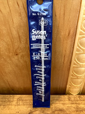 Susan Bates Quicksilver Aluminum Crochet Hook Size E/4, 3.50mm, NIP