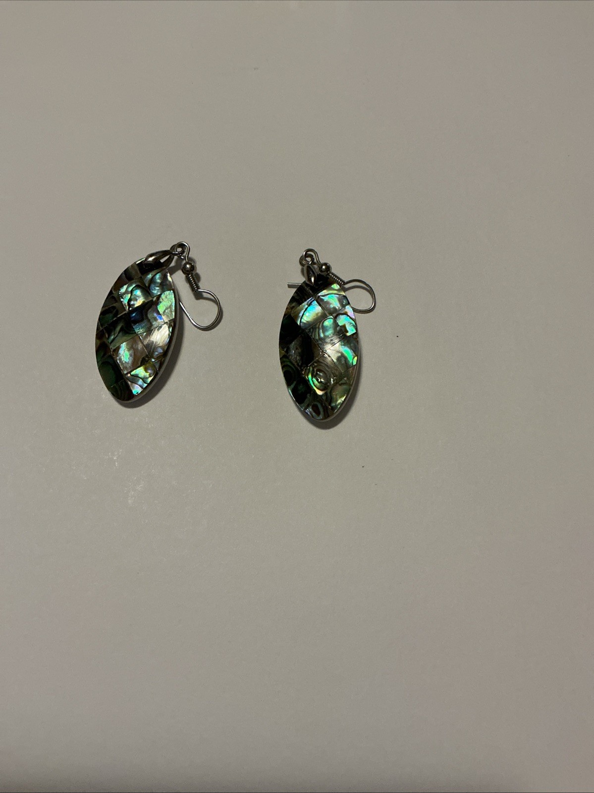 Beautiful Abalone Shell Drop Dangle Hook Earrings - image 1