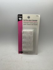 Dritz - 3 76mm Soft Bra-Back Extender - Sew-On White - 56647-9
