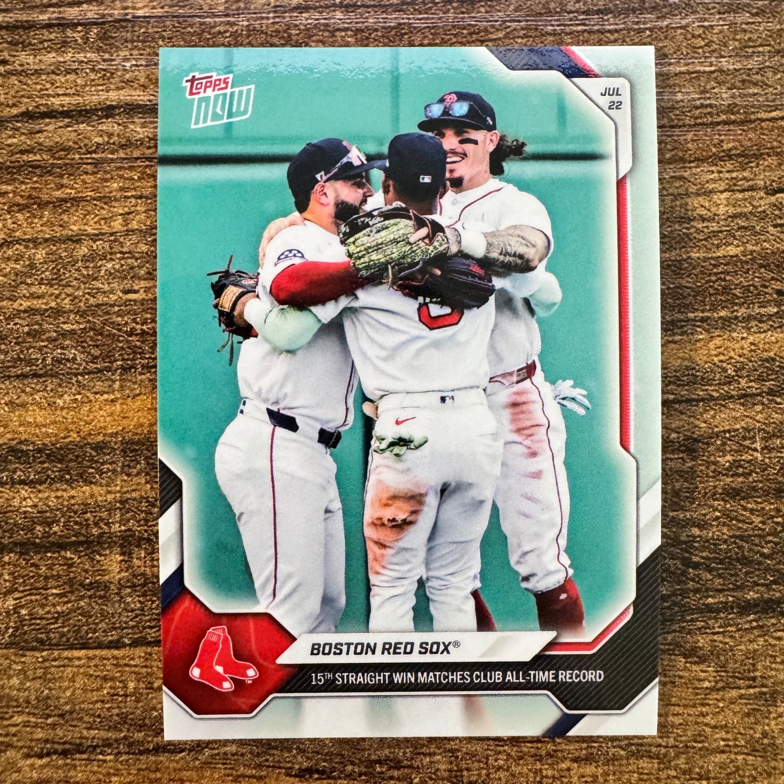 2026 Topps Now Rafaela Duran Abreu 15th Straight Win #480 Boston Red Sox