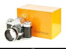 Zeiss Ikon Contaflex Chrom w/Zeiss Tessar 50 Teleskop 1.7x SOLD AS IS