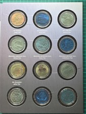 Kollektion 12 M&uuml;nzen massives Titan 990/1000 Titanium Tiere Sammlung Lot