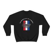 Chevy Camaro 1st Gen Stripe Crew Neck Sweatshirt Unisex Heavy Duty Pullover