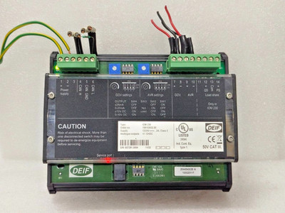 DEIF IOM 230 100103032.80 INTERFACE MODULE GOVERNOR AVR CONTROLLER 12/24VDC 2A