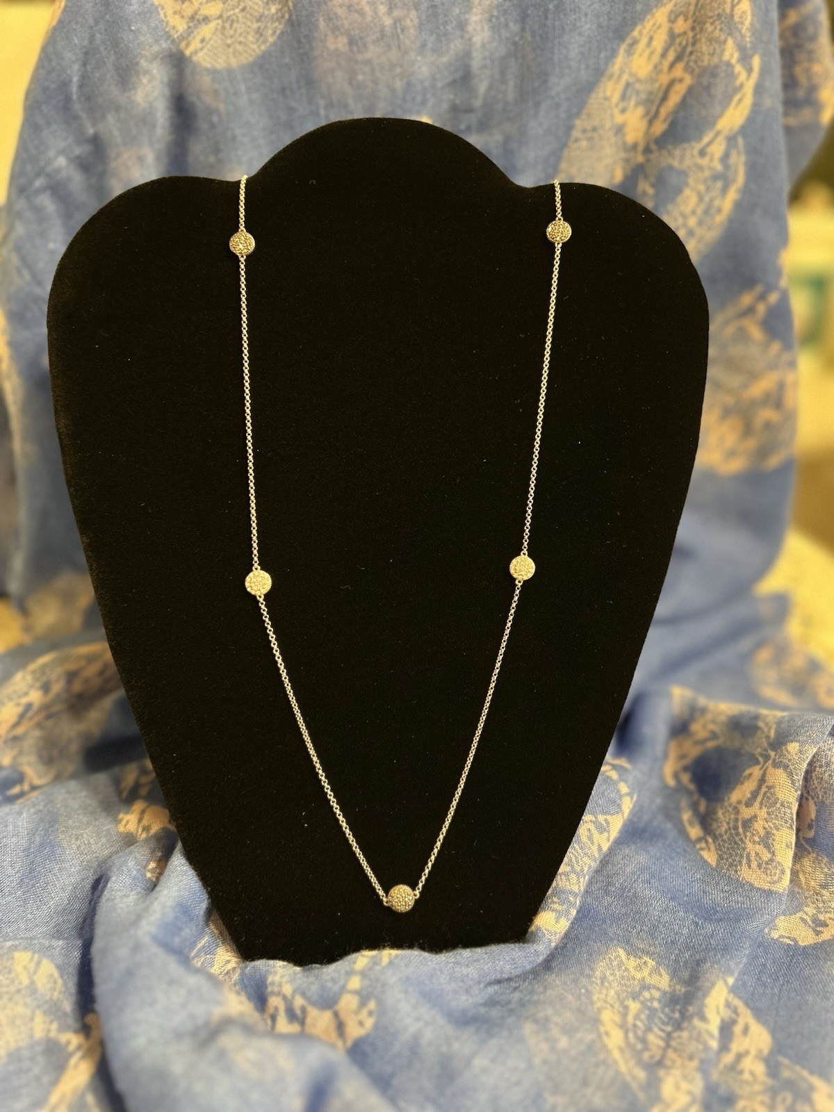 Sterling Silver Circular Marcasitce necklace 10.0… - image 2