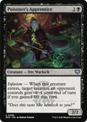 Poisoner's Apprentice Foil 92 SOS NM U
