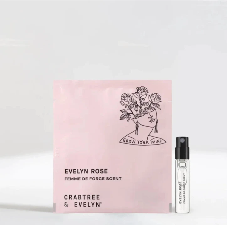 Perfume Crabtree & Evelyn Rose Femme De Force 5 piezas 2 ml cada juego NUEVO Foto 2 de 4