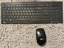 HP Wireless Keyboard and Mouse Bundle Black RM809A Plug Play