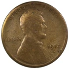 1914-D Lincoln Cent F+ FINE Circulated Better Date 1C Cleaned A3081