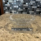 Vintage Waterford Ireland Crystal COLLEEN Large 7" ROUND ASHTRAY  / trinket