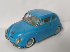 Vintage ATC Asahi Subaru 360 tin car toy friction powered.Japan 1960