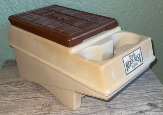 Vintage Igloo LITTLE KOOL REST Car Console Drink Cooler Cup Holder Brown Tan