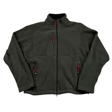 Vintage 90s Polo Ralph Lauren Full Zip Fleece Jacket Gray Men XL Minimalist