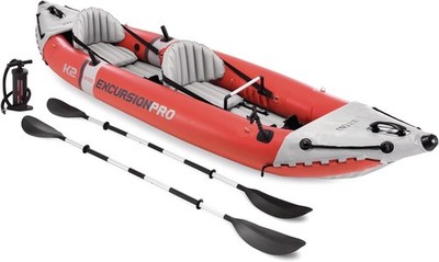 68309EP Excursion Pro K2 Inflatable Kayak Set: Includes Deluxe 86in Kayak Paddle