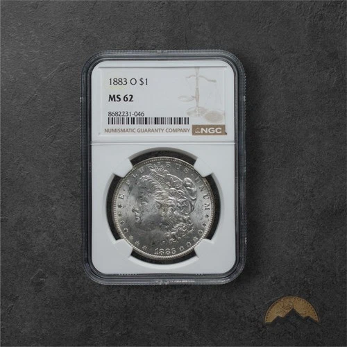 1883-O Silver Morgan Dollar $1 - NGC MS62 - New Orleans