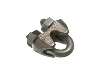 3 X Wire Rope Cable Grip Clamp U Bolt Fixings M3 BZP Rust Proof Steel - NEW Ones