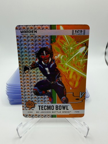 Bo Jackson Battle Arena Tecmo Bowl #120 Warden Cam Ward Endzone Fire