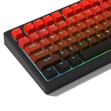 PBT Key caps Double Shot Shine Through Custom Keycaps Gradient Keycaps Cherry...